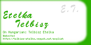 etelka telbisz business card